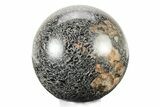 Polished Graphic Tourmaline Sphere - Madagascar #241124-1